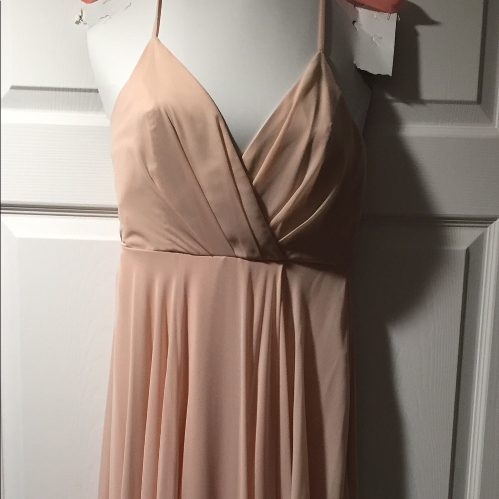 Lulus blush bridesmaid dress size small